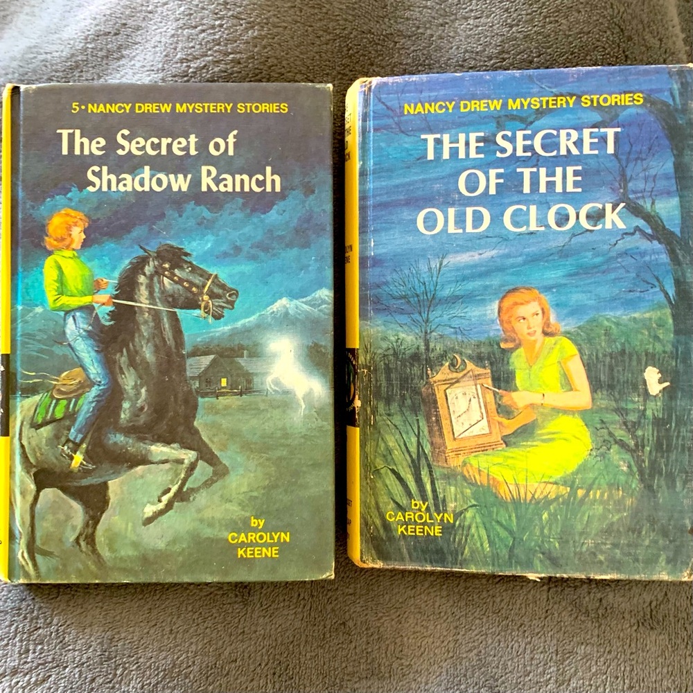Nancy Drew Mystery Stories ~ Book #1 and #5 Vintage Condition ~ Mystery Classics